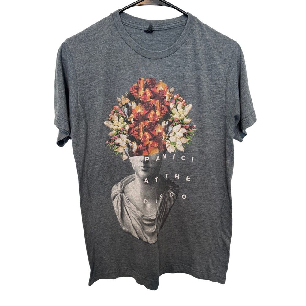 Panic At The Disco Floral Status Graphic Tee Shirt